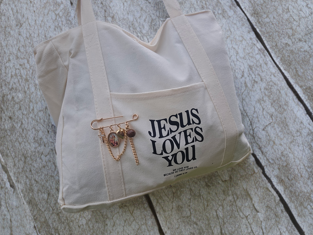 Jesus Loves You Tote Bag π€