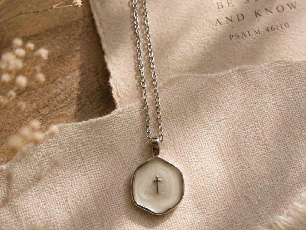 Be Still Necklace 🩵